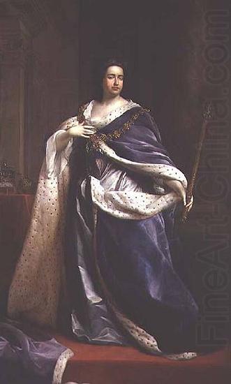 Portrait of Queen Anne with the order of Saint George, unknow artist